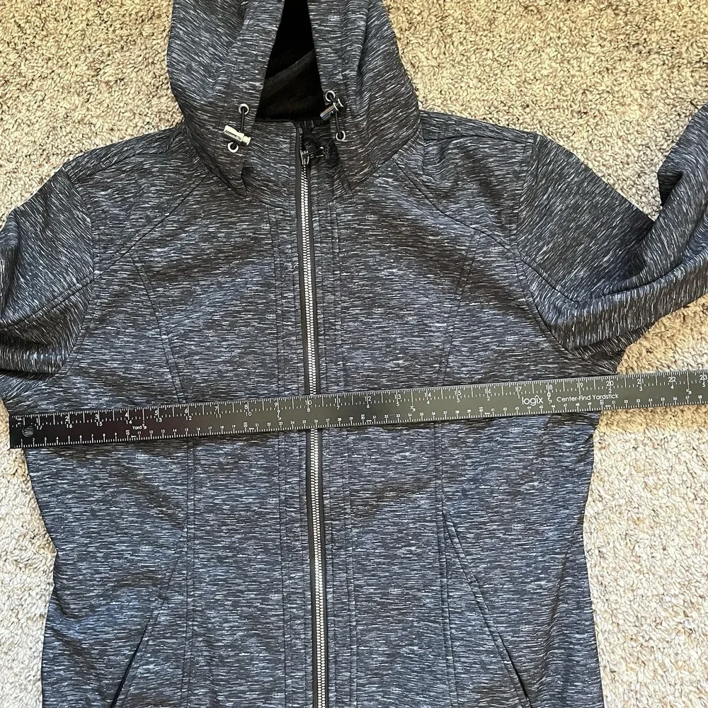 Free Country Jacket Women's Medium Black/Gray Full Zip Hood - Picture 8 of 10